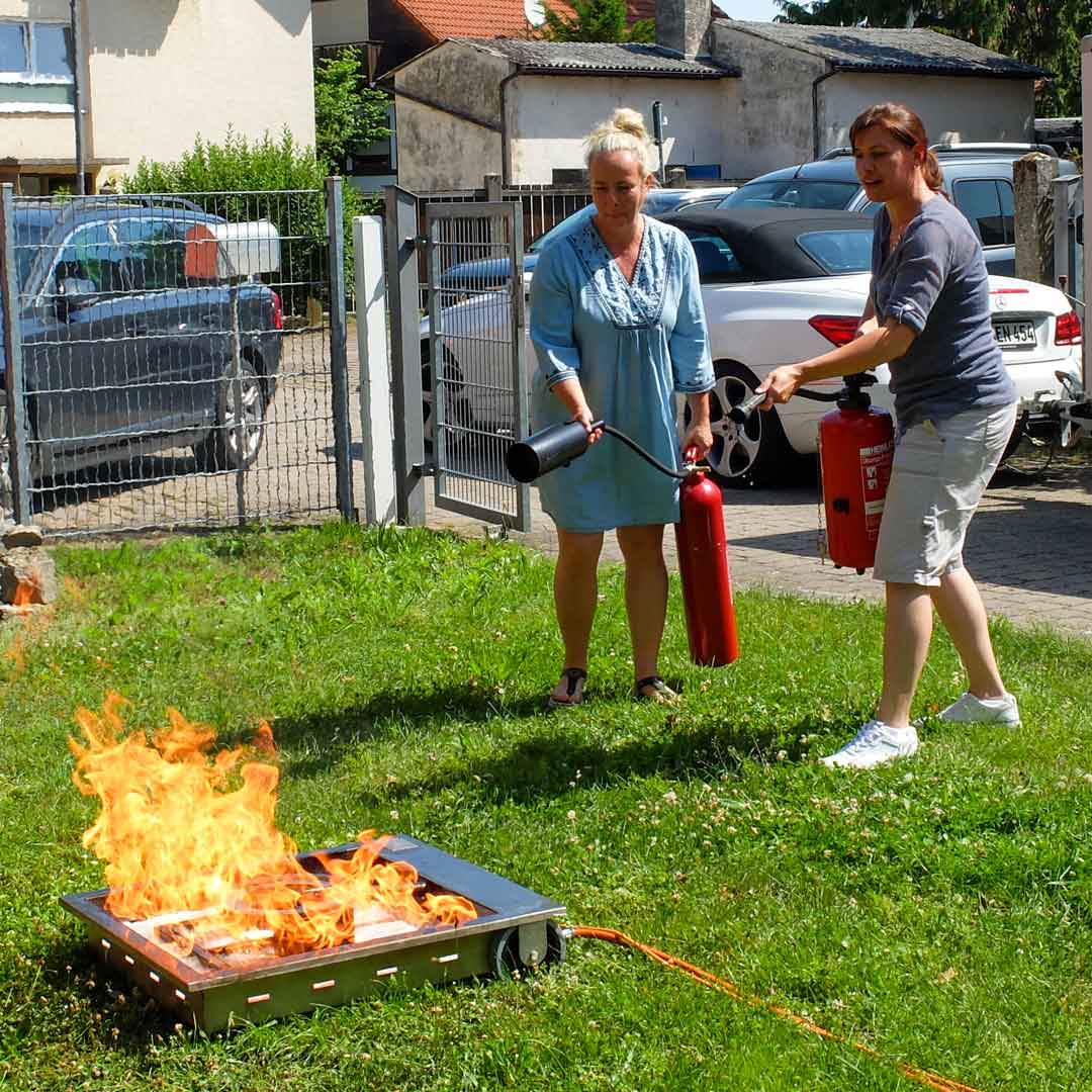 Feuerloescher-Training Villa Kunterbunt