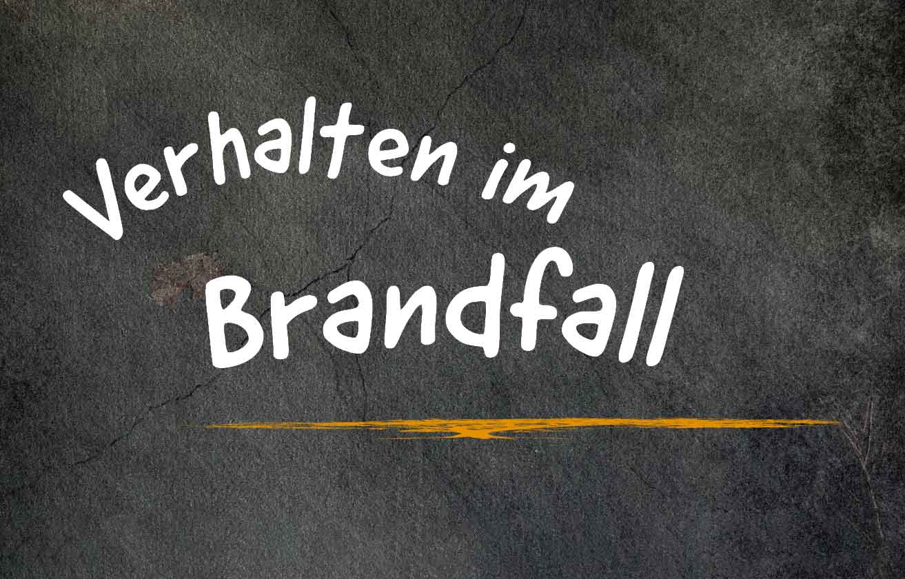 Grafik Verhalten im Brandfall